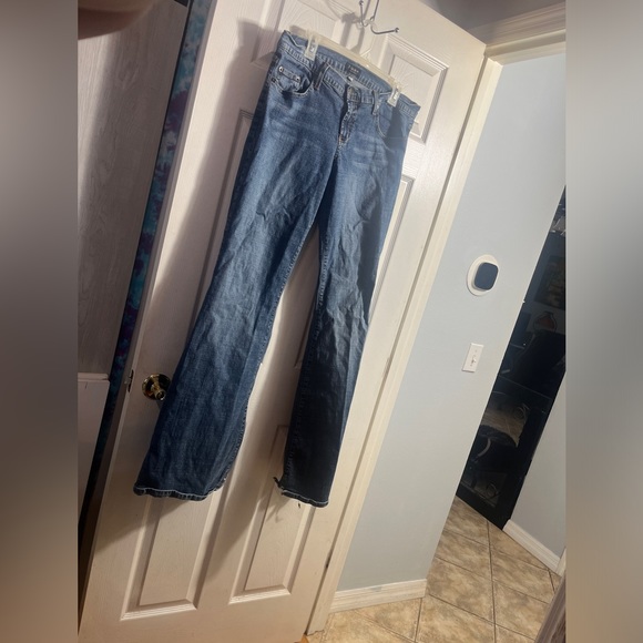 Vintage Y2K early 2000s plus size YEE YEE flare TRUCK JEANS size 17 READ - Picture 2 of 10